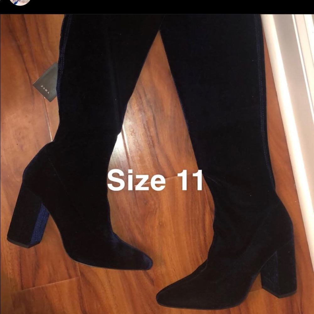 ZARA NWT Over the knees boots